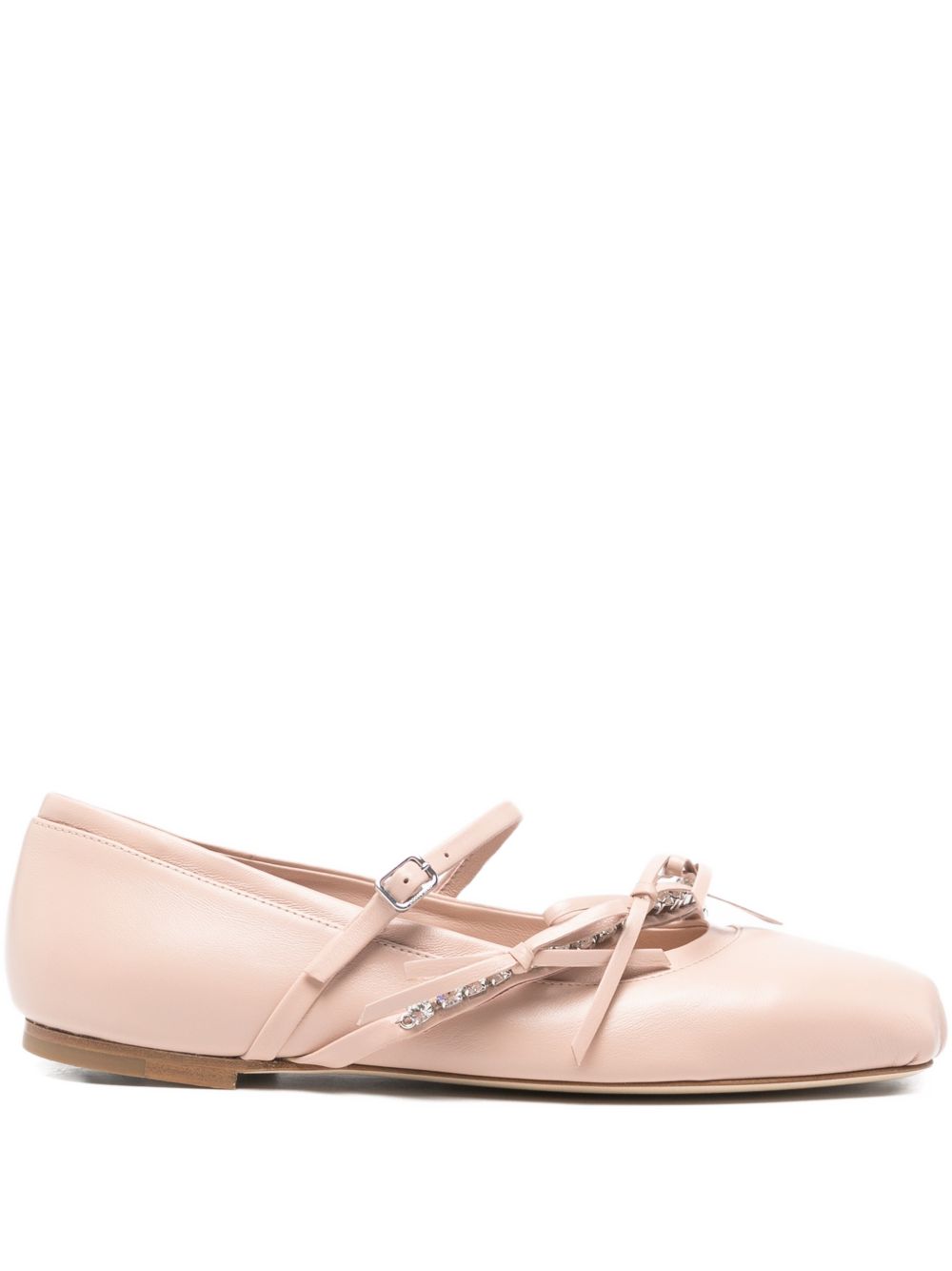 Jimmy Choo Women Loli Leather Ballet Flats JIMMY CHOO