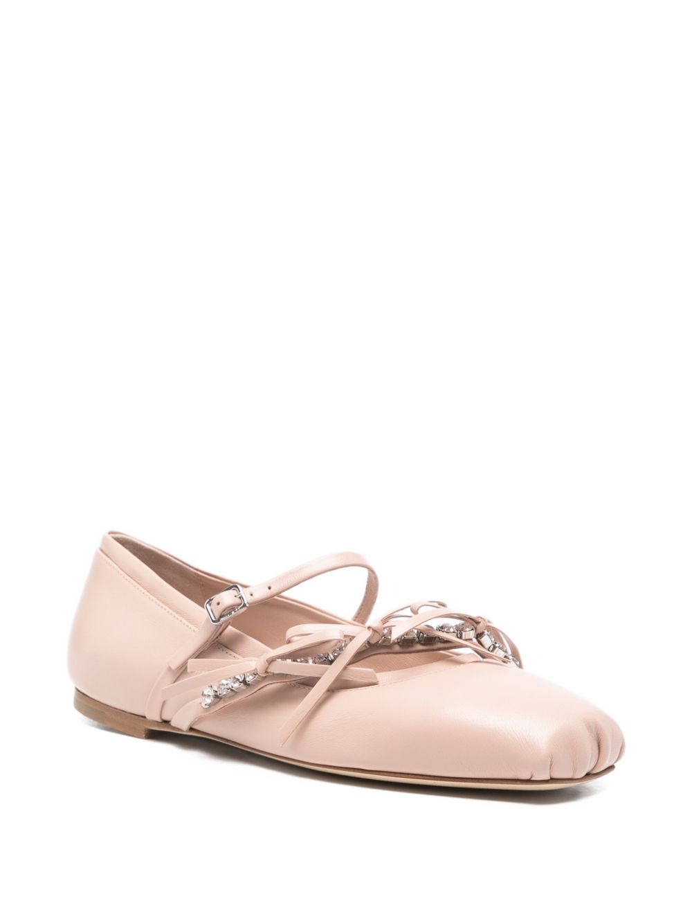 Jimmy Choo Women Loli Leather Ballet Flats JIMMY CHOO