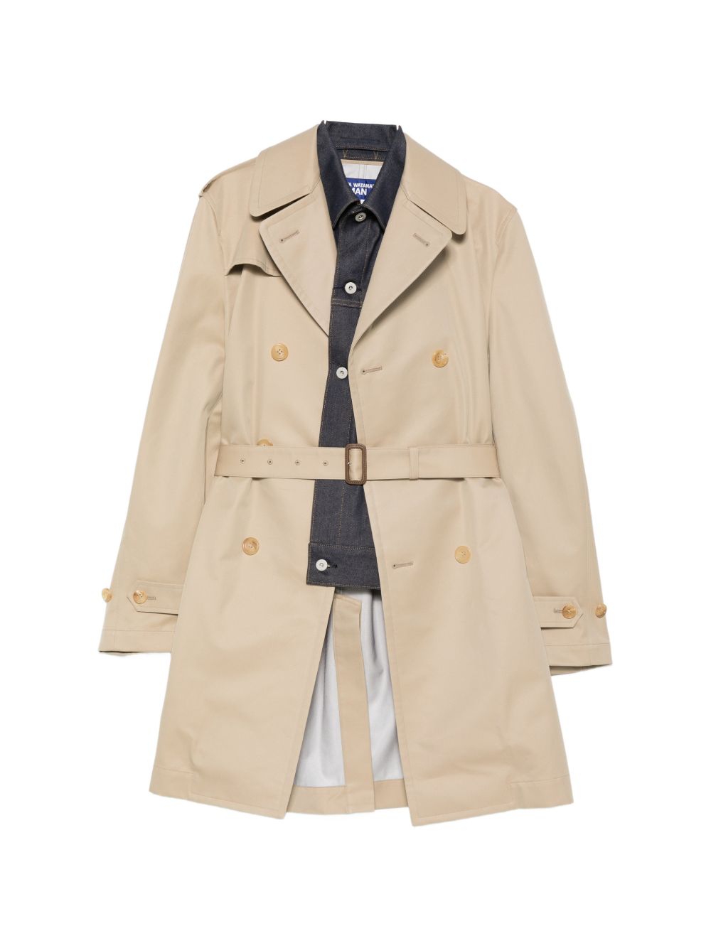 Junya Watanabe Men Cotton Double-Breasted Coat JUNYA WATANABE