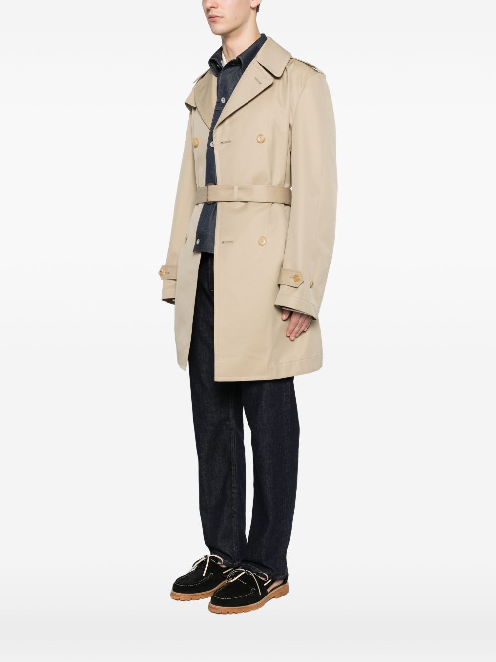 Junya Watanabe Men Cotton Double-Breasted Coat JUNYA WATANABE