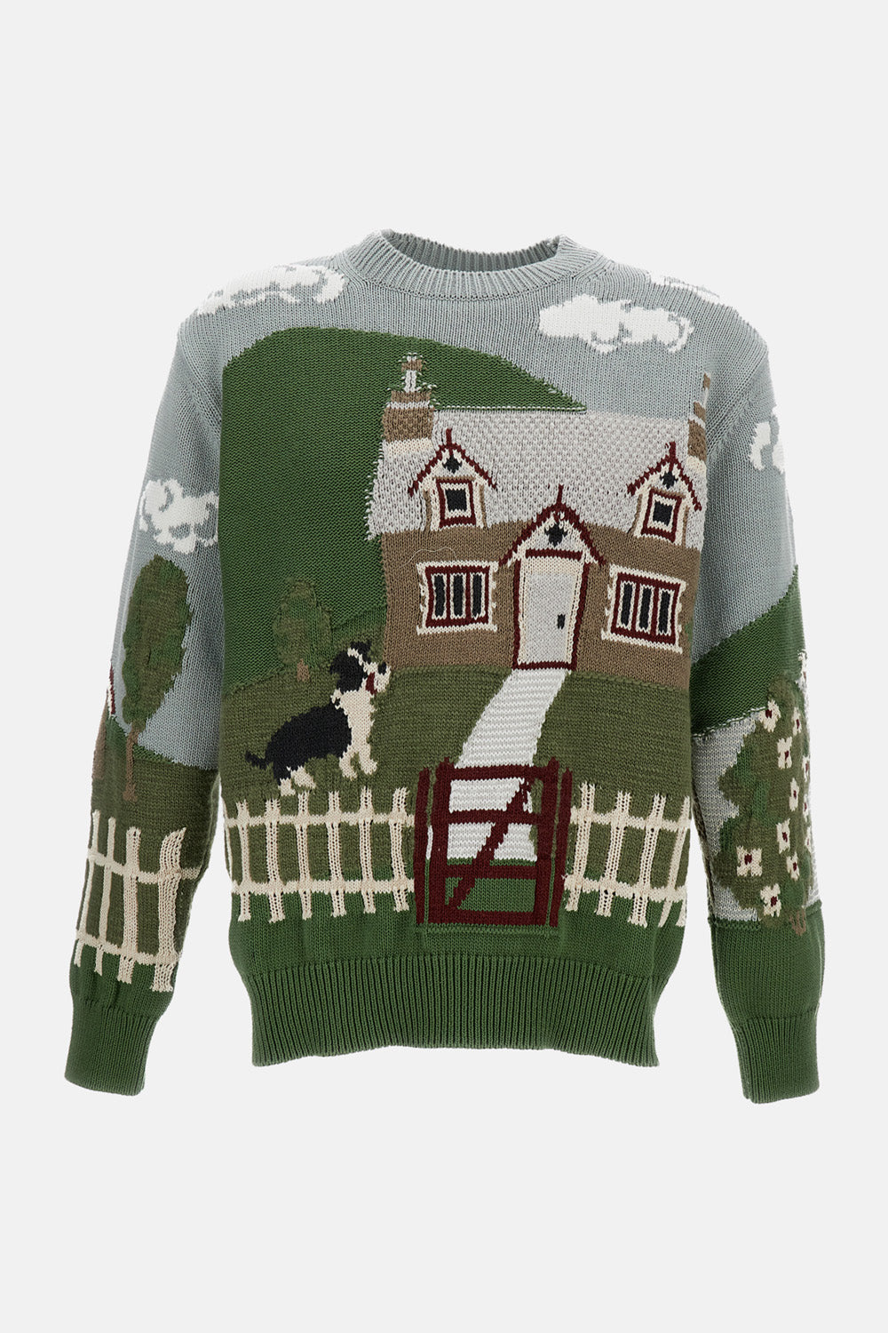 Junya Watanabe Men Embroidered Print Knitwear JUNYA WATANABE