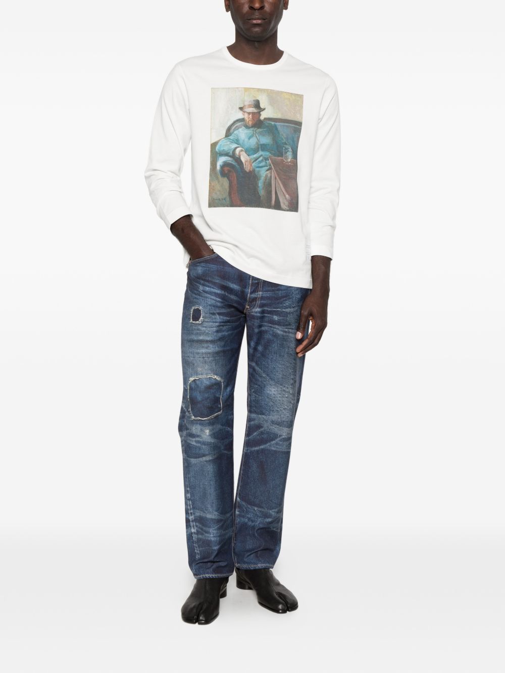 Junya Watanabe Men Cotton And Nylon Trousers