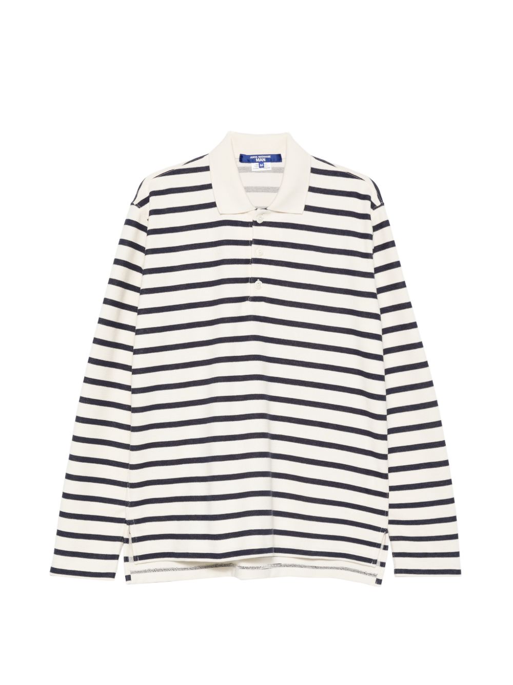 Junya Watanabe Men Striped Cotton Polo Shirt