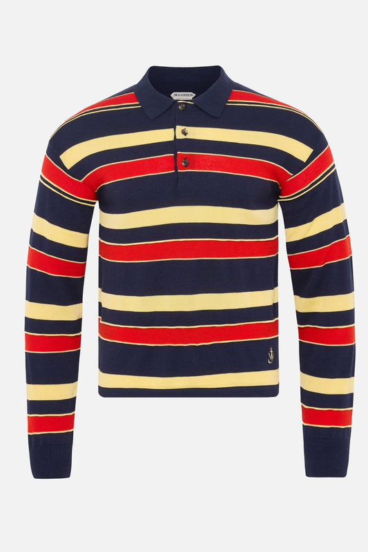 Jw Anderson Men Knitted Rugby Polo J.W. ANDERSON