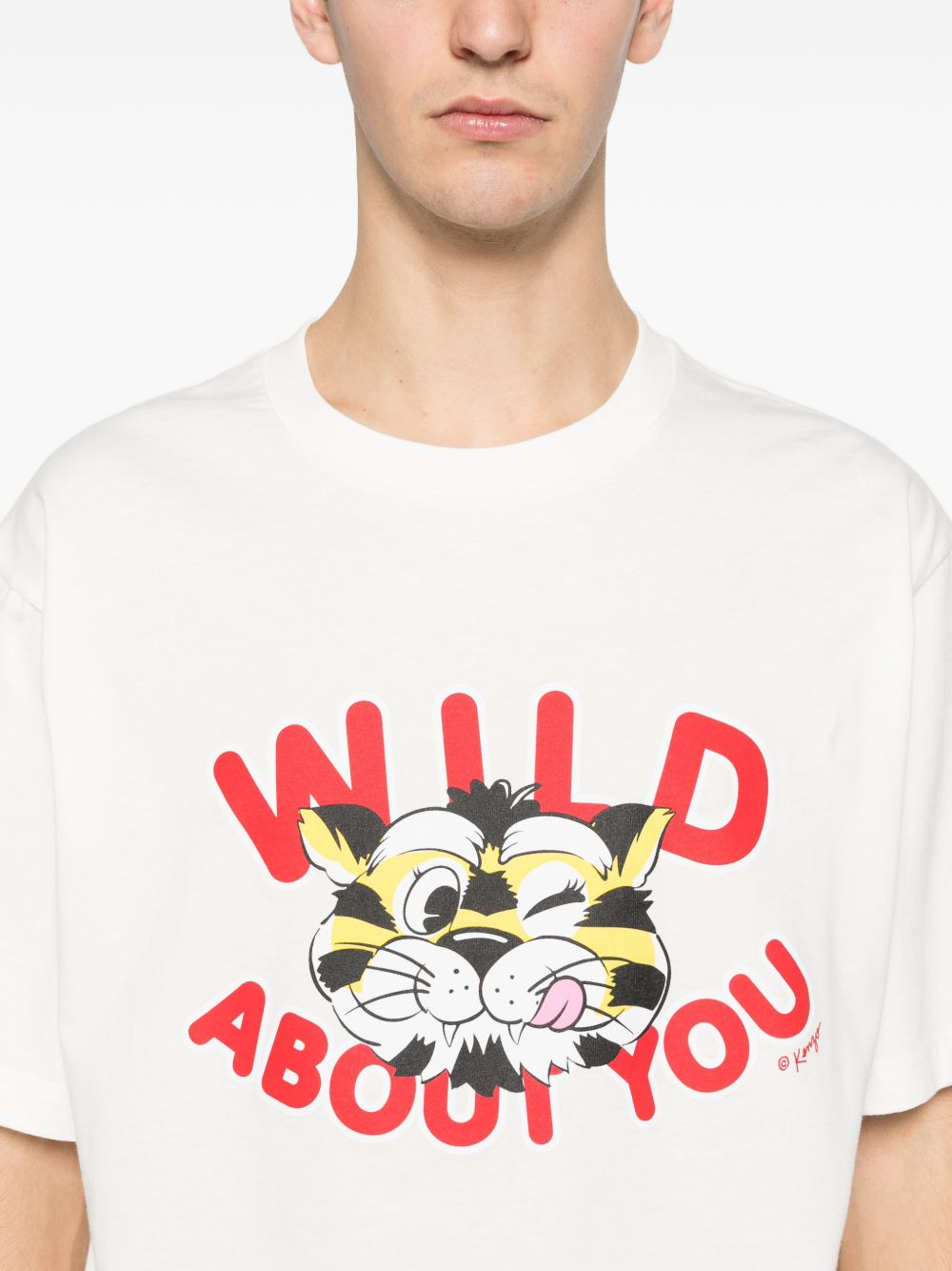 Kenzo Men Wild Tiger Cotton T-Shirt KENZO