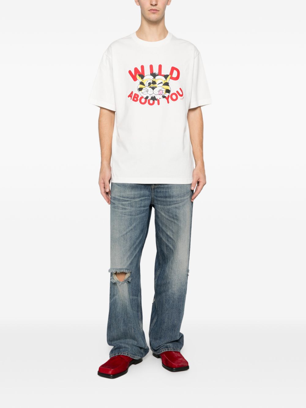Kenzo Men Wild Tiger Cotton T-Shirt KENZO