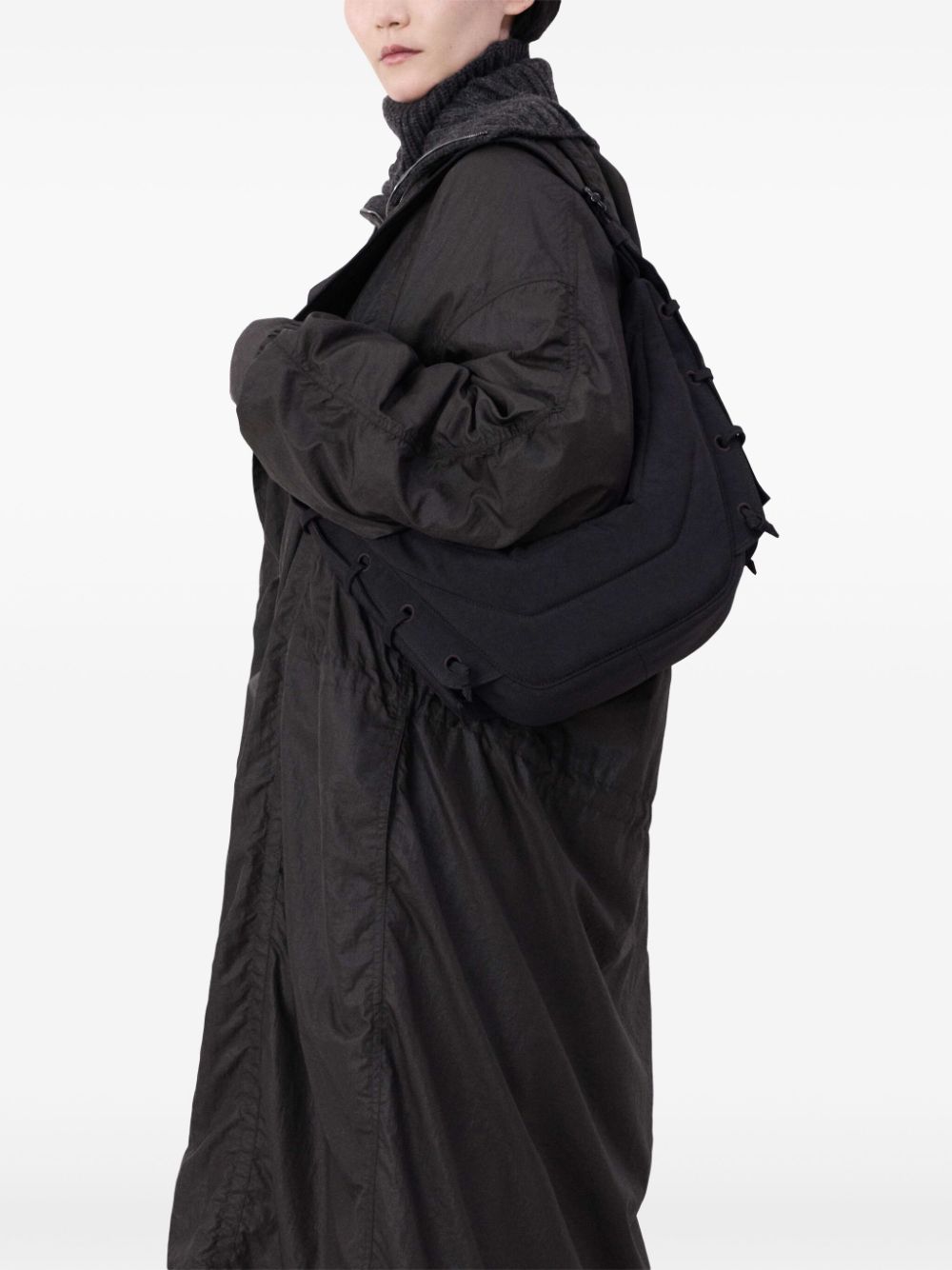 Lemaire Women Soft Game Small Nylon Shoulder Bag