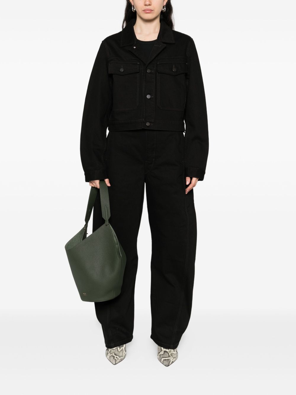 Lemaire Women Twisted Cotton Jeans LEMAIRE