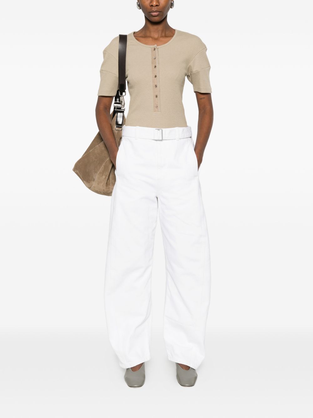 Lemaire Women Twisted Cotton Jeans LEMAIRE