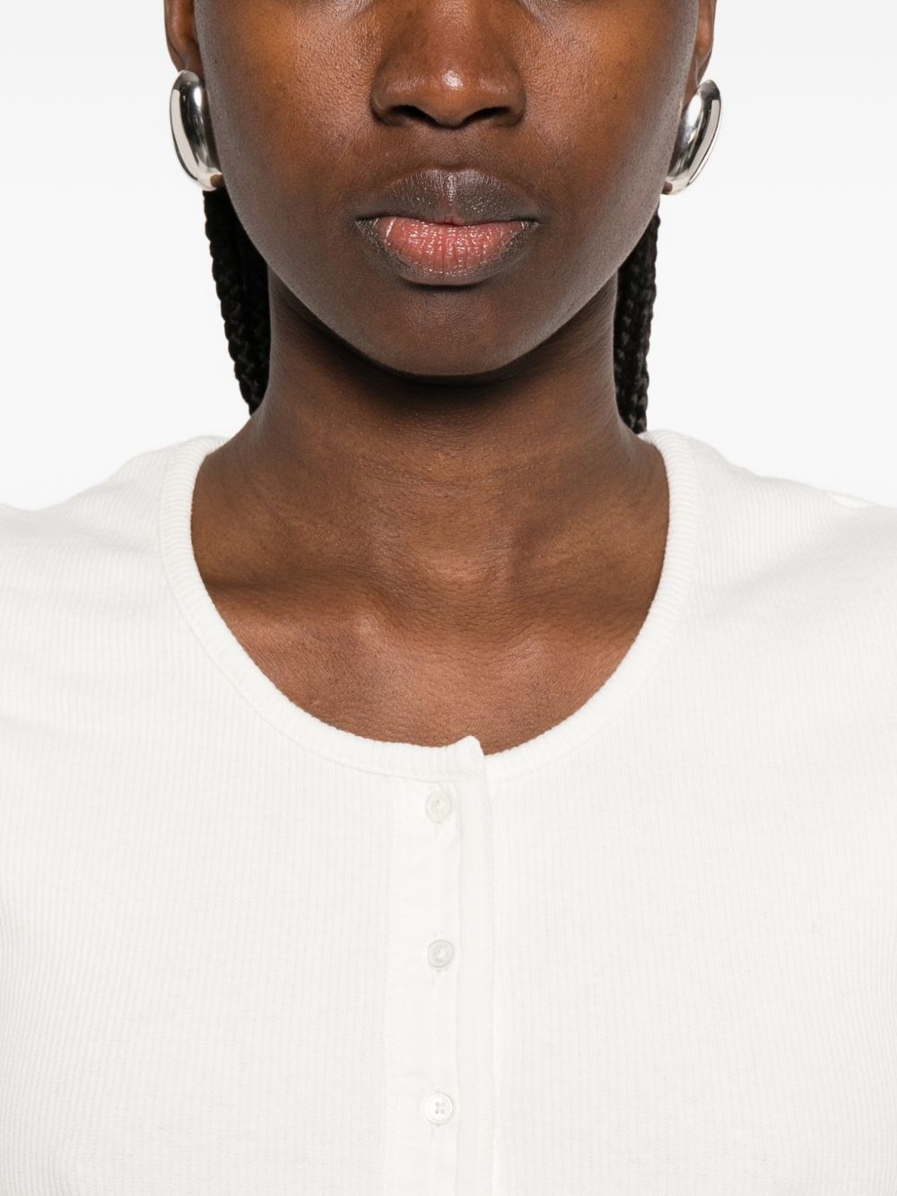 Lemaire Women Cotton And Linen T-Shirt LEMAIRE