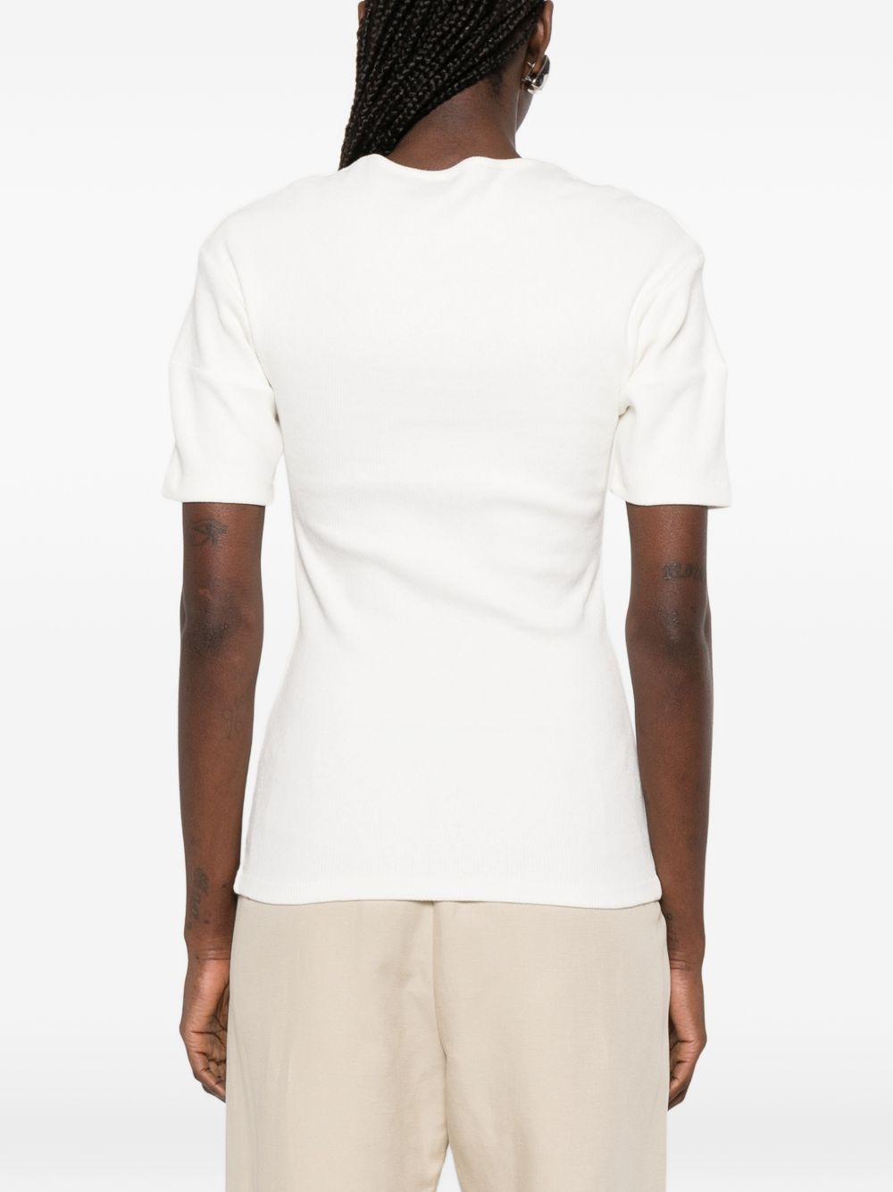 Lemaire Women Cotton And Linen T-Shirt LEMAIRE