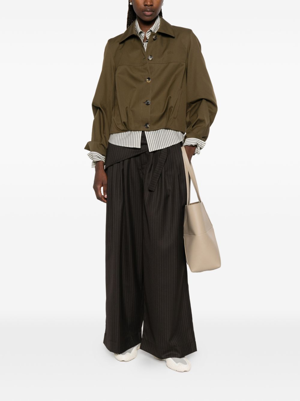 Loewe Women Cotton And Silk Blend Jacket LOEWE
