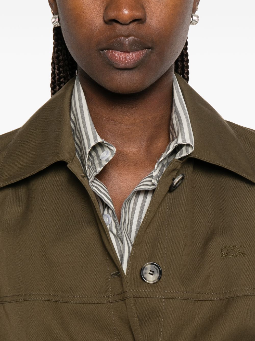 Loewe Women Cotton And Silk Blend Jacket LOEWE