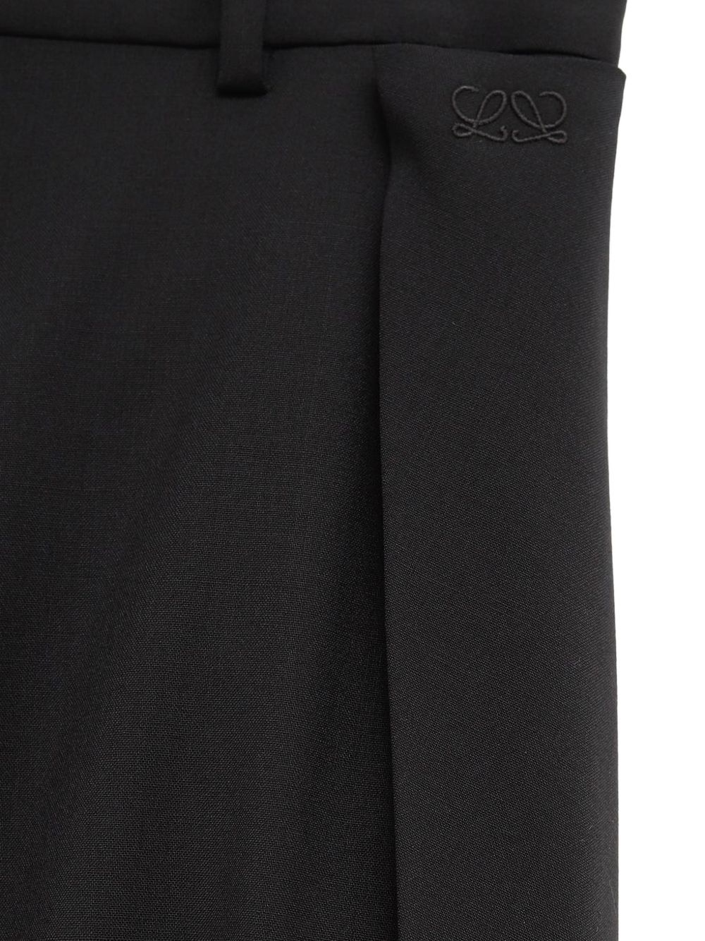 Loewe Women Wool Wide-Leg Trousers