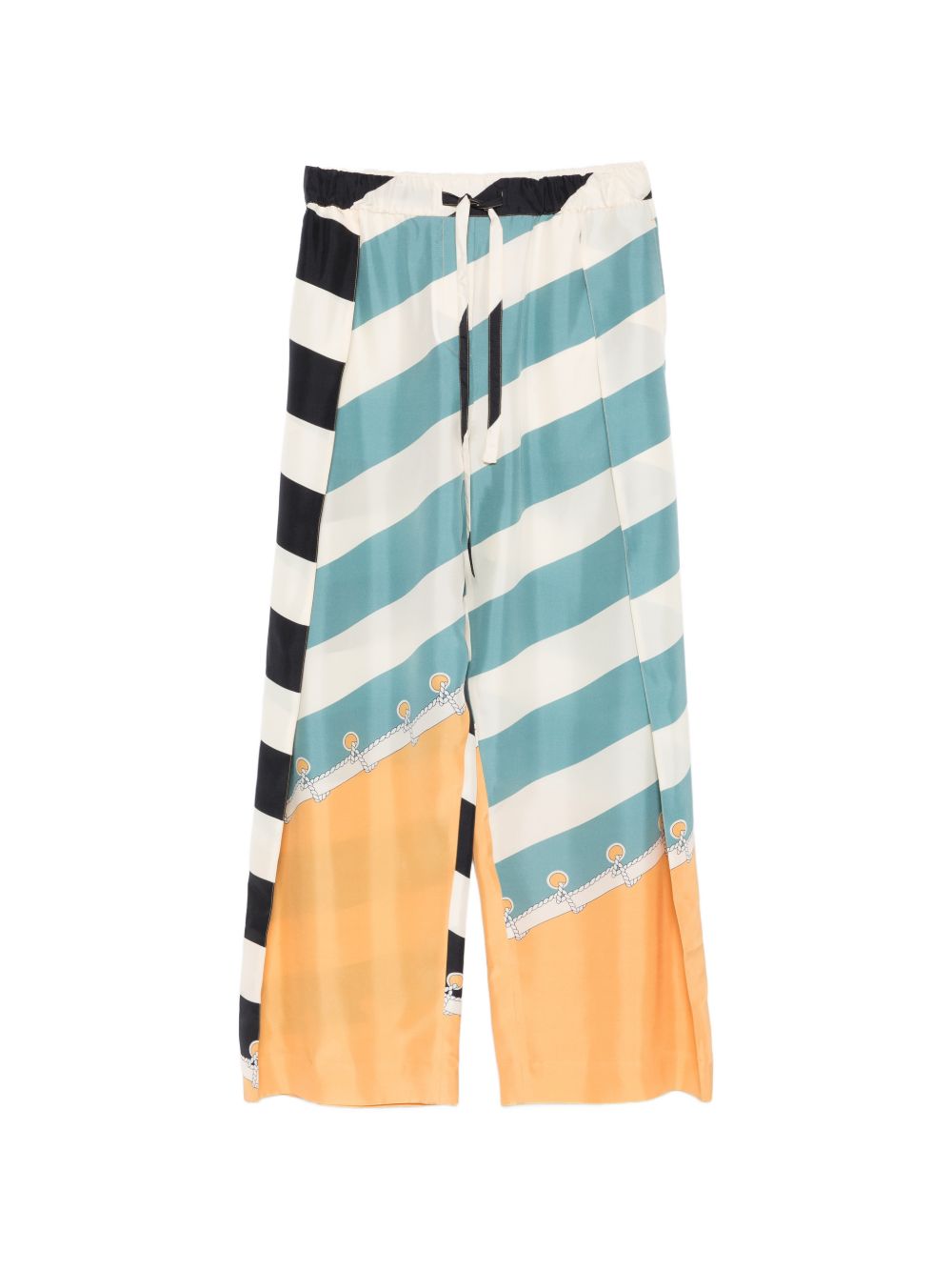 Loewe Women Printed Silk Trousers LOEWE