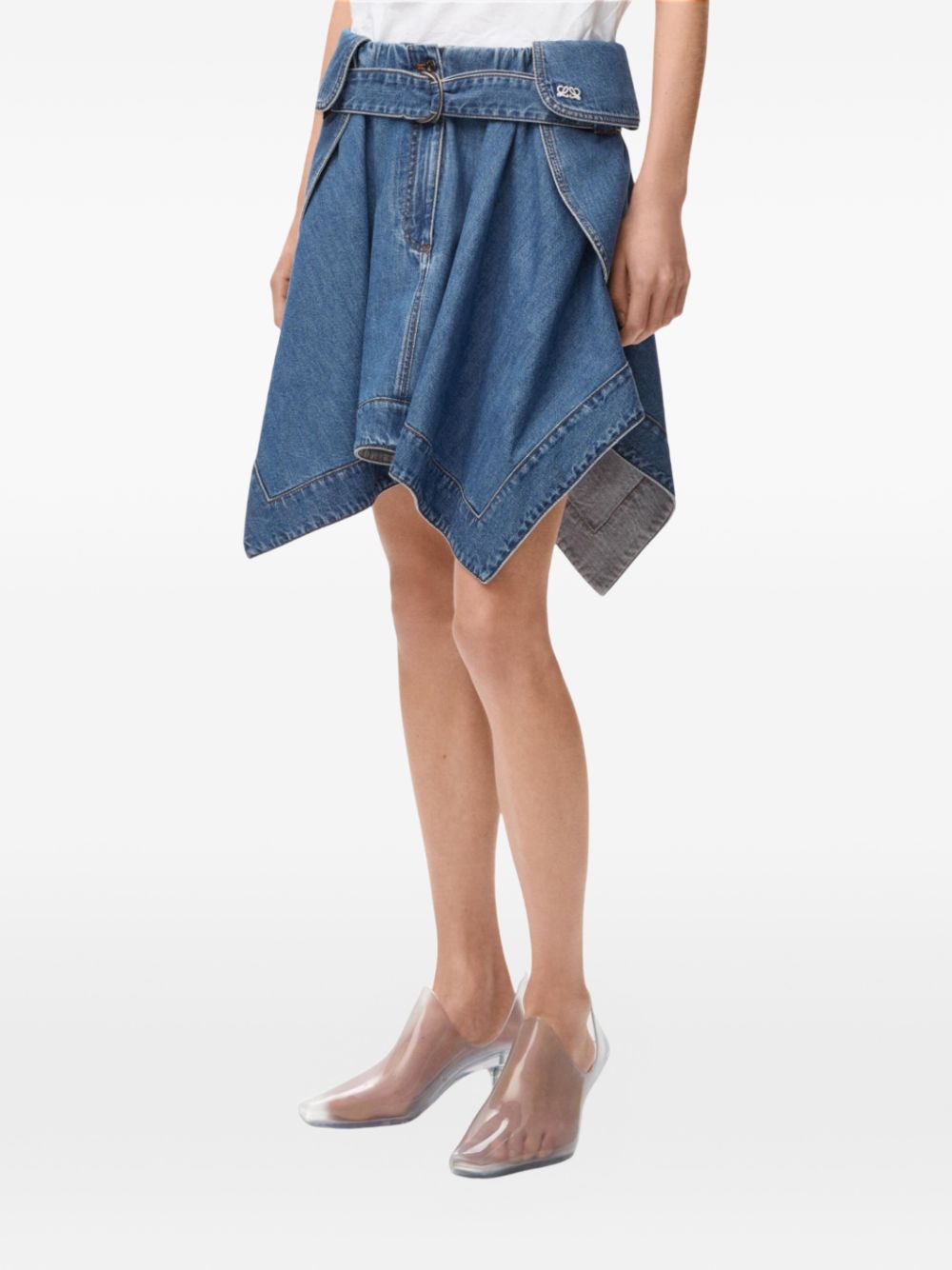 Loewe Women Denim Cargo Skirt LOEWE