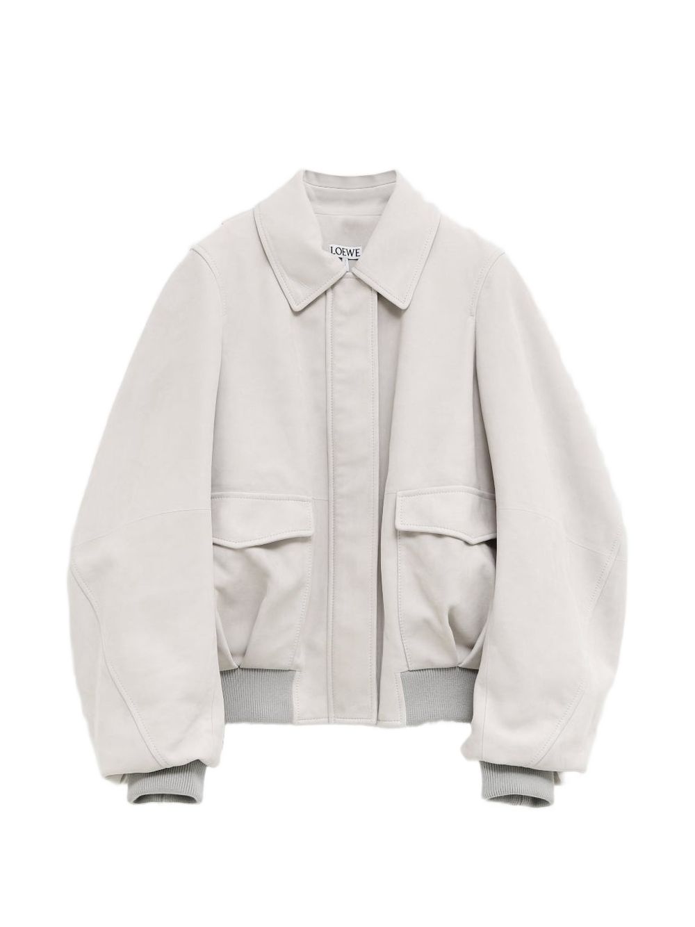 Loewe Women Suede Leather Bomber Jacket LOEWE