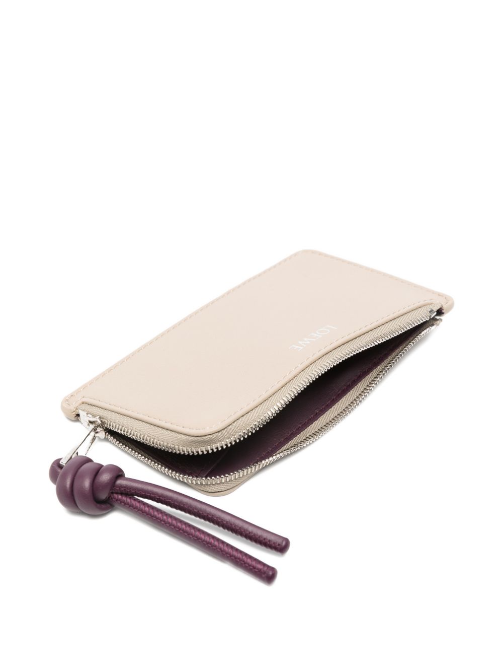 Loewe Women Knot Leather Zipped Card Case LOEWE