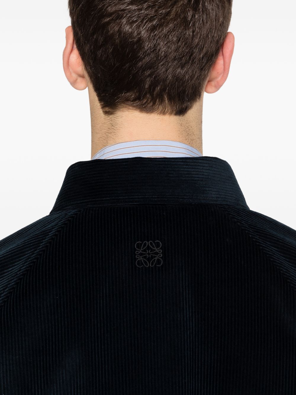 Loewe Men Knitted Cotton Overshirt LOEWE