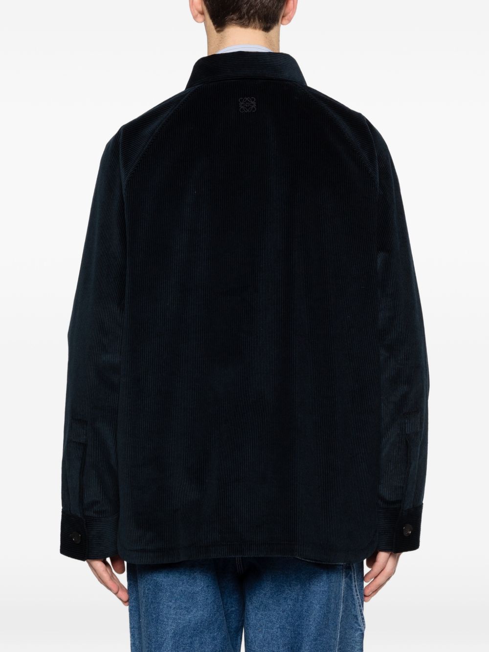 Loewe Men Knitted Cotton Overshirt LOEWE