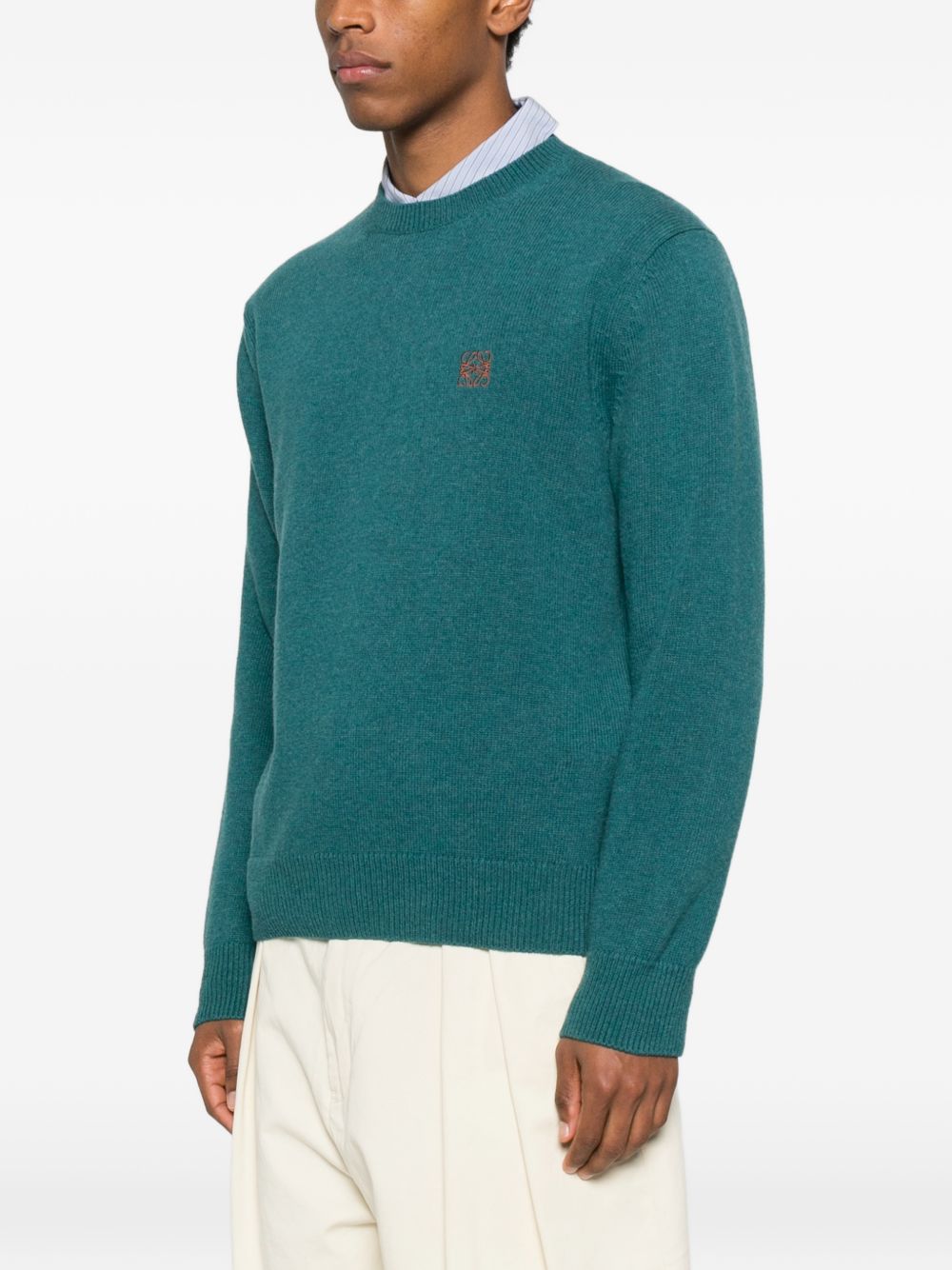 Loewe Men Anagram Wool Sweater
