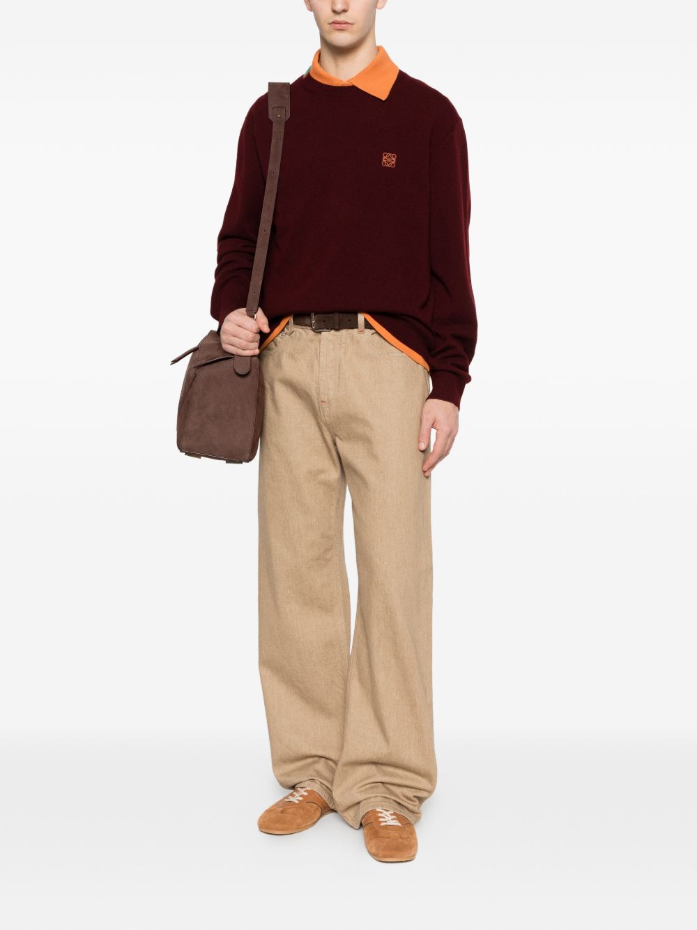 Loewe Men Anagram Wool Sweater
