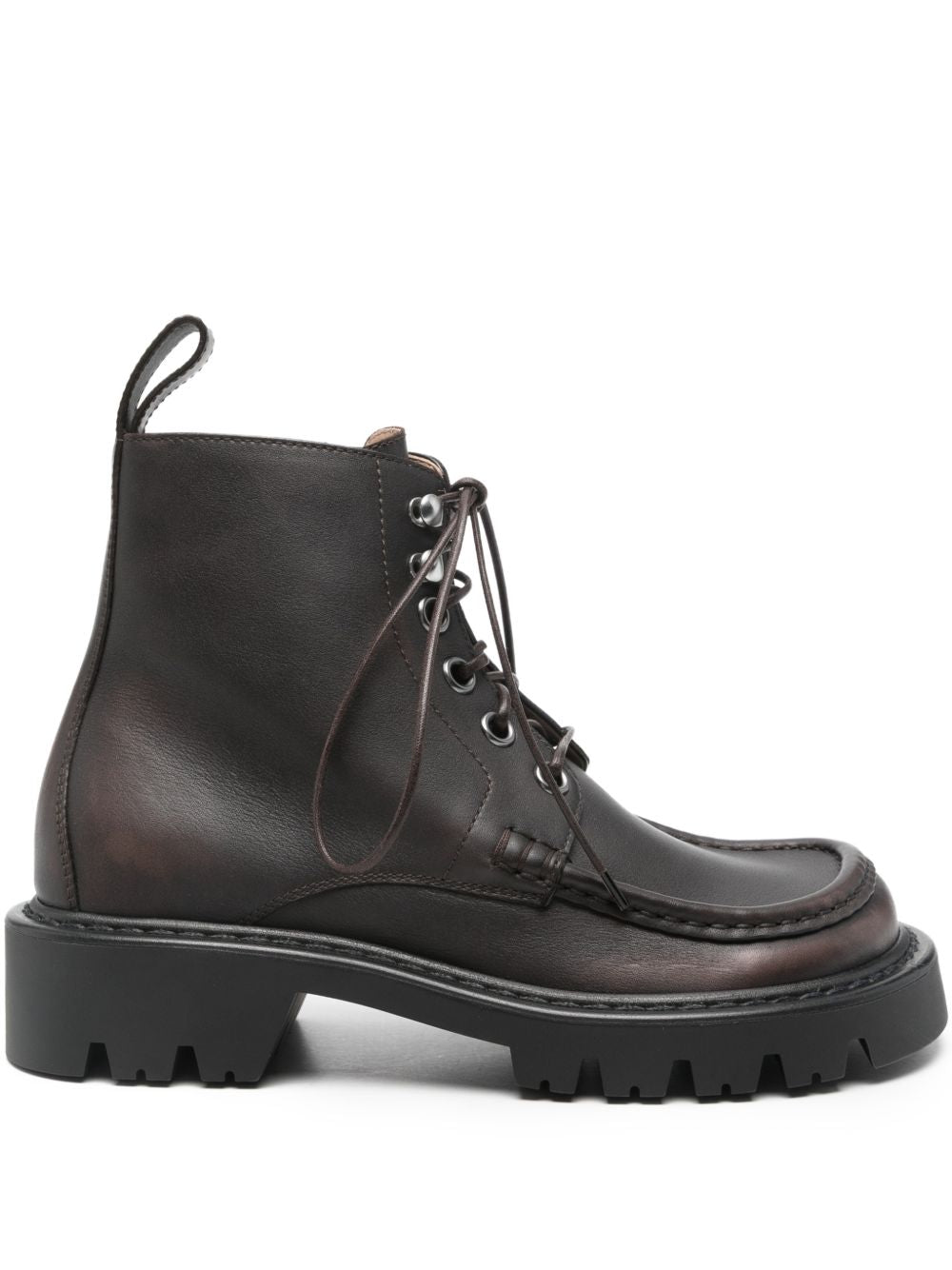 Loewe Women Sierra Leather Lace-Up Boots LOEWE