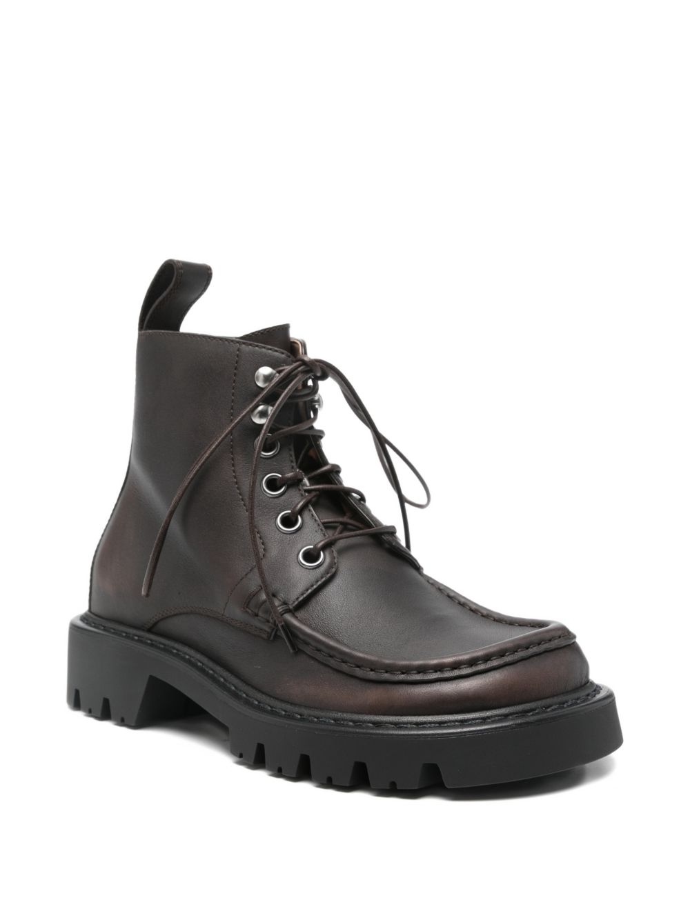 Loewe Women Sierra Leather Lace-Up Boots LOEWE