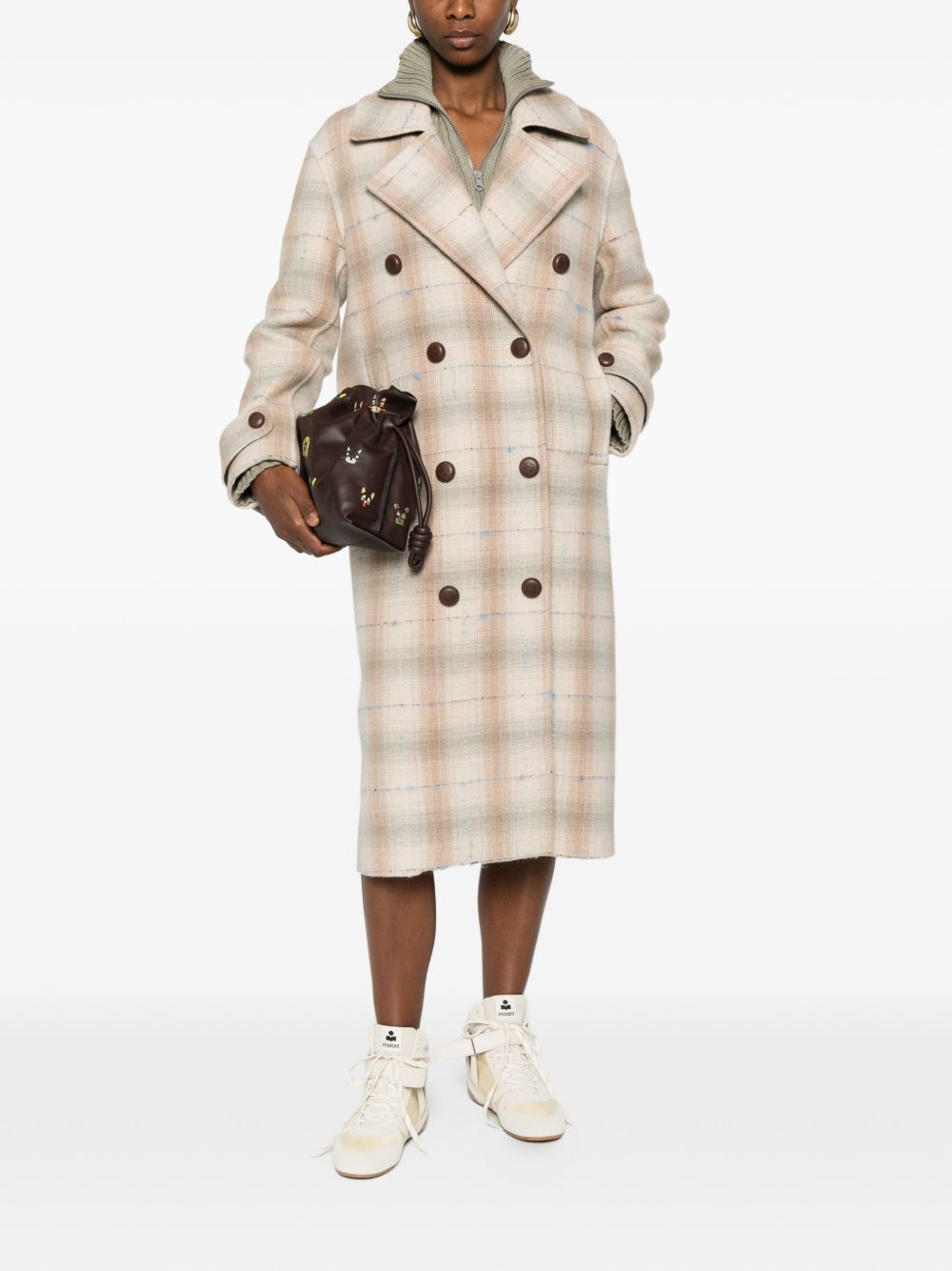 Loewe Women Wool And Cashmere Double-Breasted Coat LOEWE