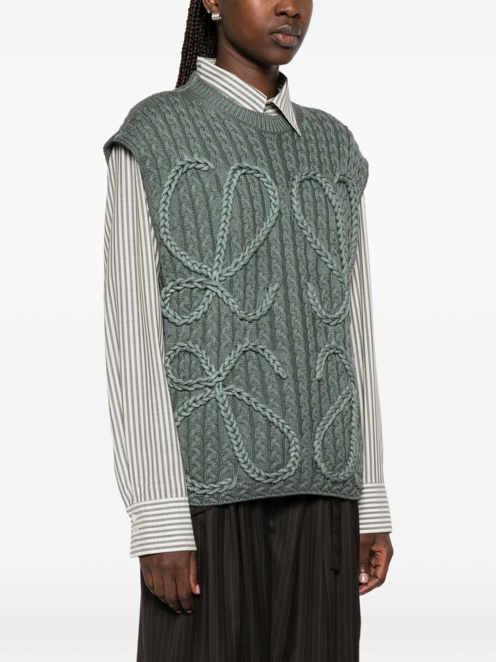Loewe Women Anagram Wool Vest LOEWE