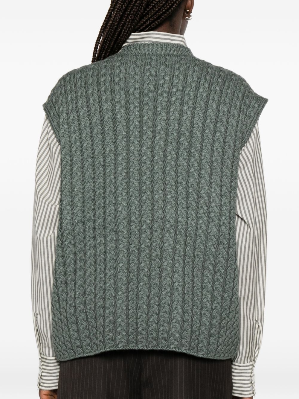 Loewe Women Anagram Wool Vest LOEWE