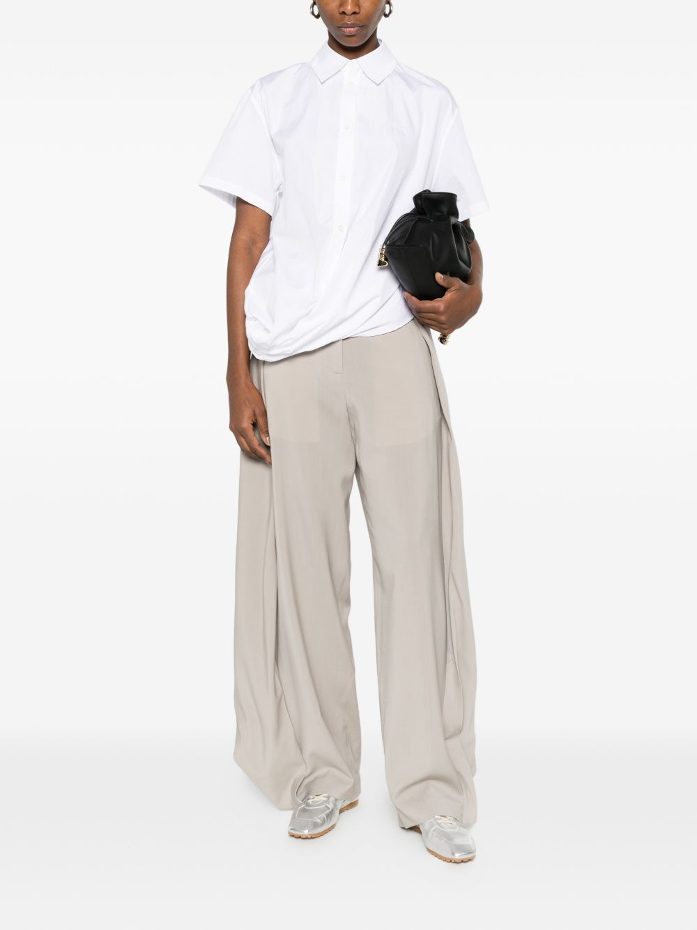 Loewe Women Cotton Draped Shirt LOEWE