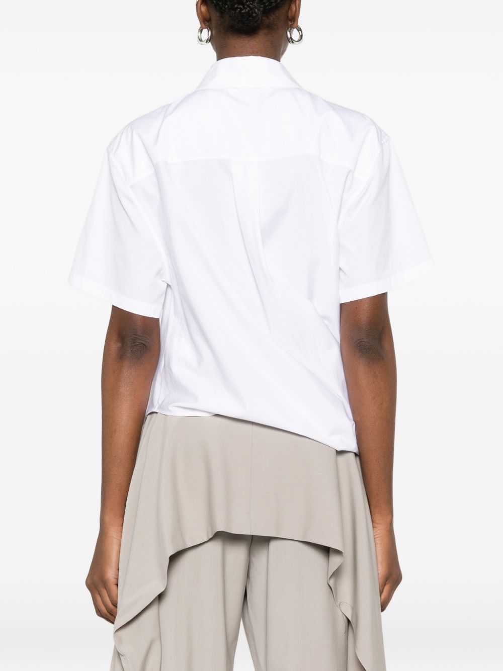 Loewe Women Cotton Draped Shirt LOEWE