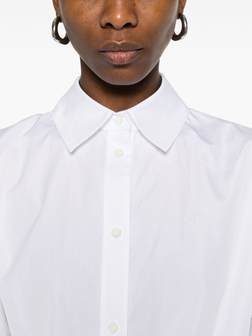 Loewe Women Cotton Draped Shirt LOEWE