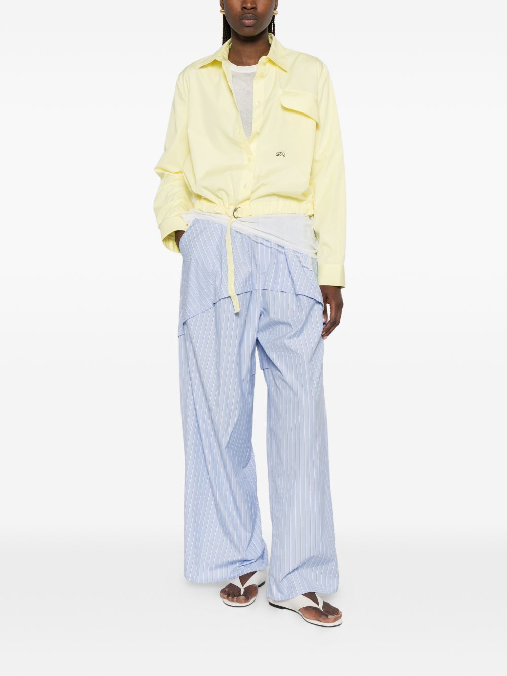 Loewe Women Cotton Belted Shirt