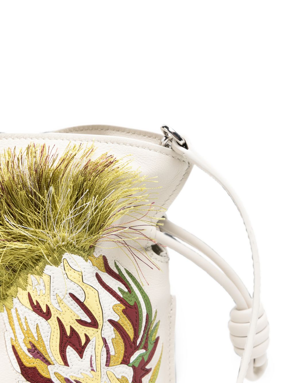 Loewe Paula's Ibiza Women Flamenco Mini Leather Clutch LOEWE