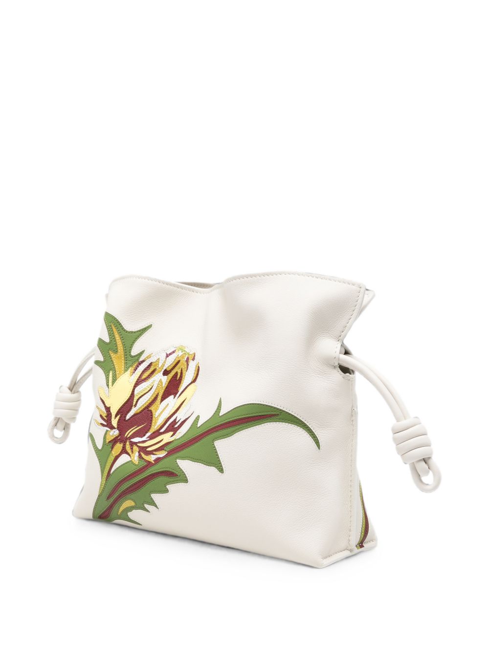Loewe Paula's Ibiza Women Flamenco Mini Leather Clutch LOEWE