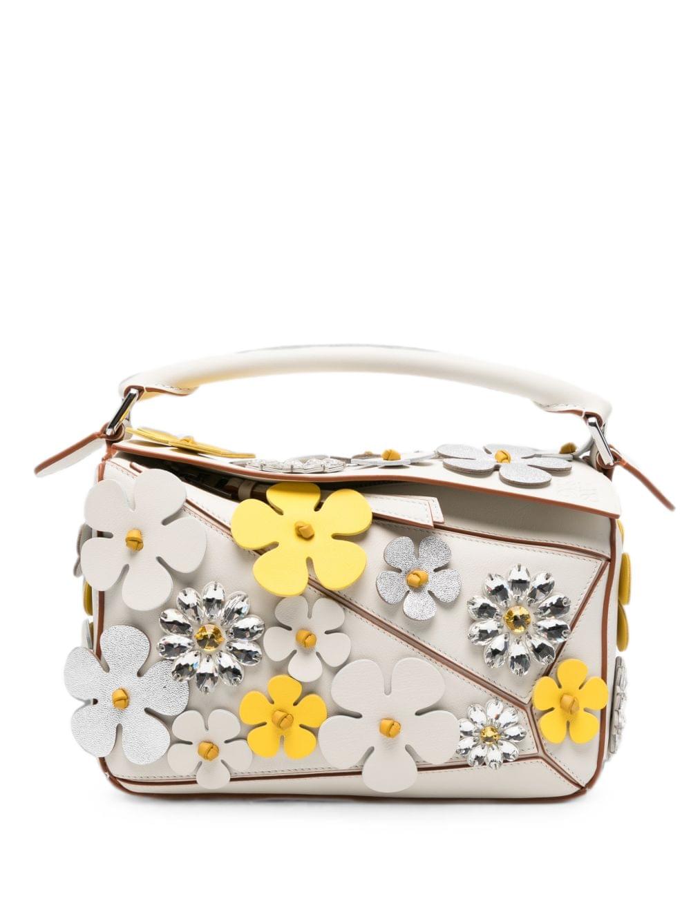 Loewe Paula's Ibiza Women Puzzle Daisy Small Leather Handbag LOEWE