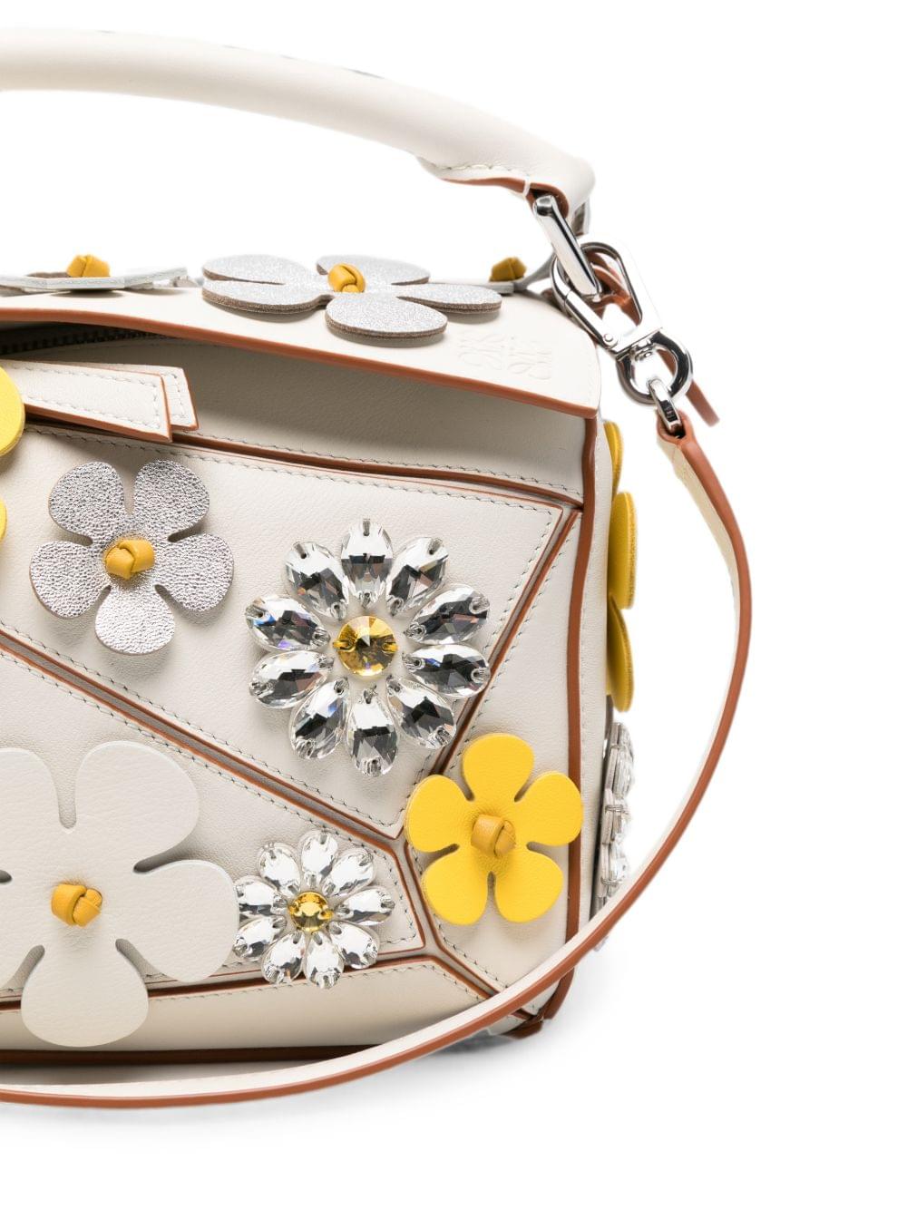Loewe Paula's Ibiza Women Puzzle Daisy Small Leather Handbag LOEWE