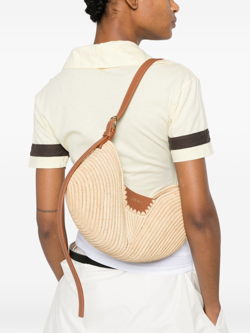 Loewe Paula's Ibiza Women Swing Medium Rafia Shoulder Bag LOEWE