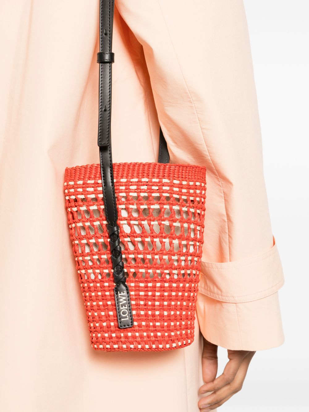 Loewe Paula's Ibiza Women Braid Rafia Bucket Bag LOEWE