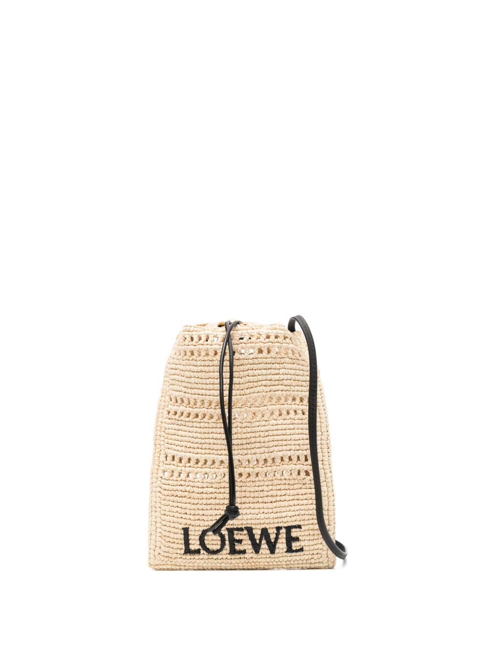 Loewe Paula's Ibiza Women Rafia Drawstring Pocket Mini Bag LOEWE