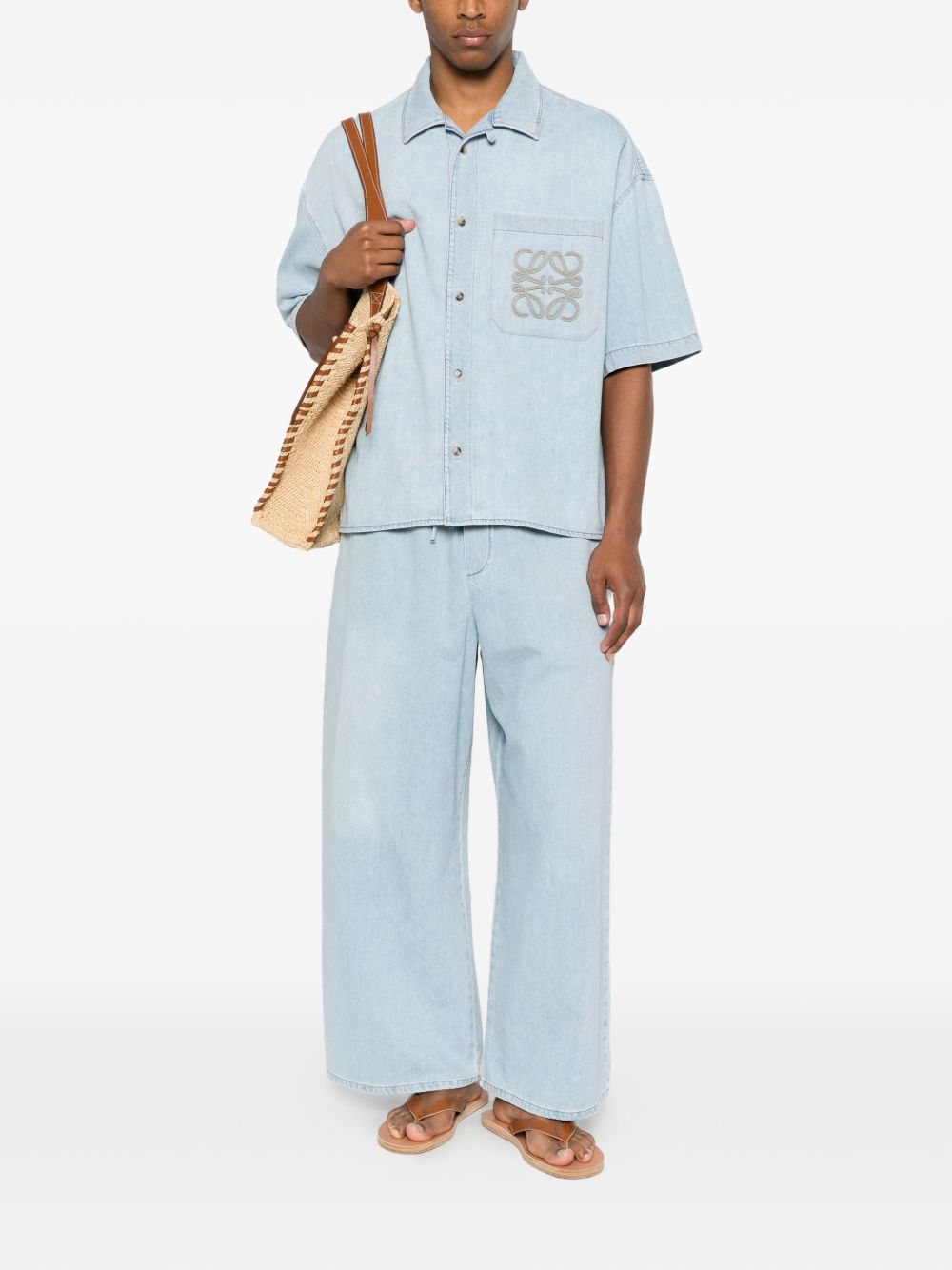 Loewe Paula's Ibiza Men Cotton Drawstring Trousers LOEWE