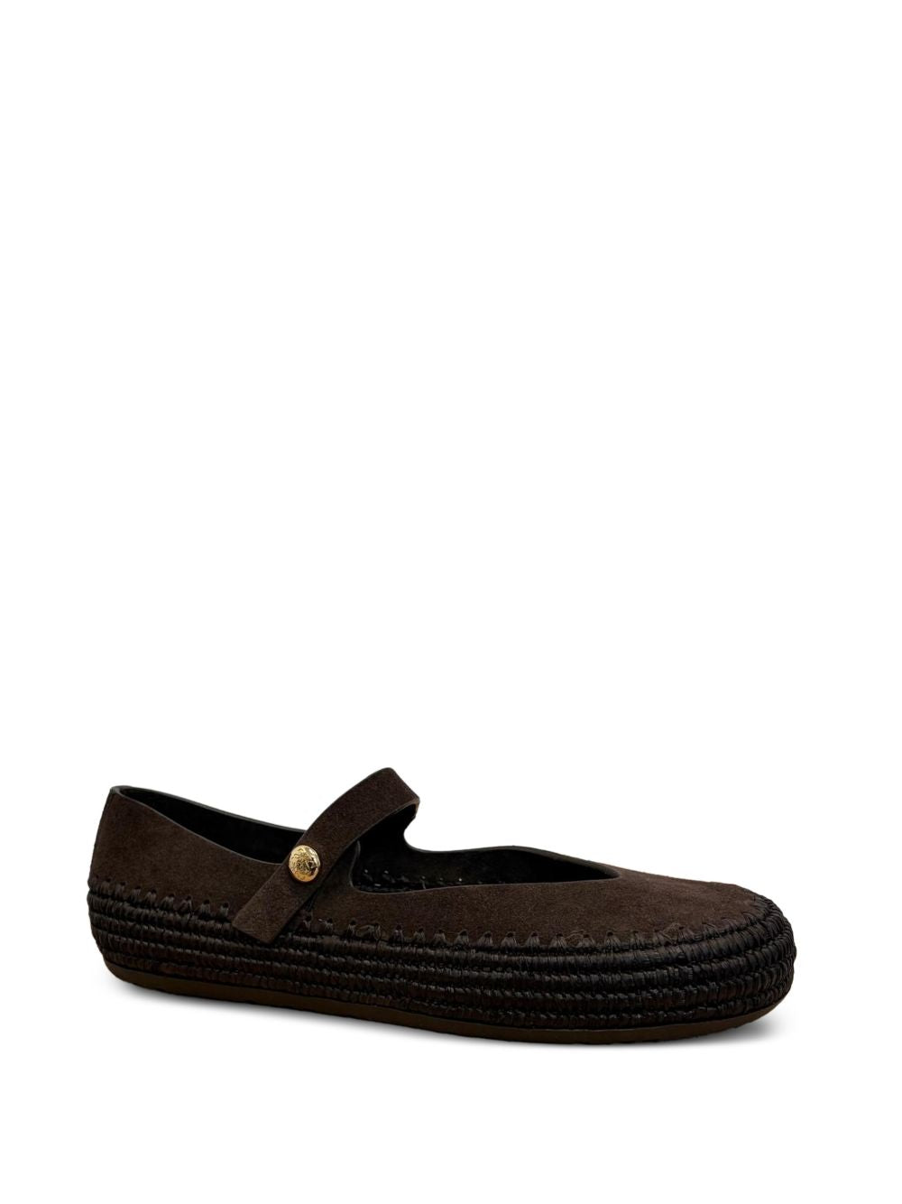 Loewe Paula's Ibiza Women Rio Suede And Rafia Ballets LOEWE