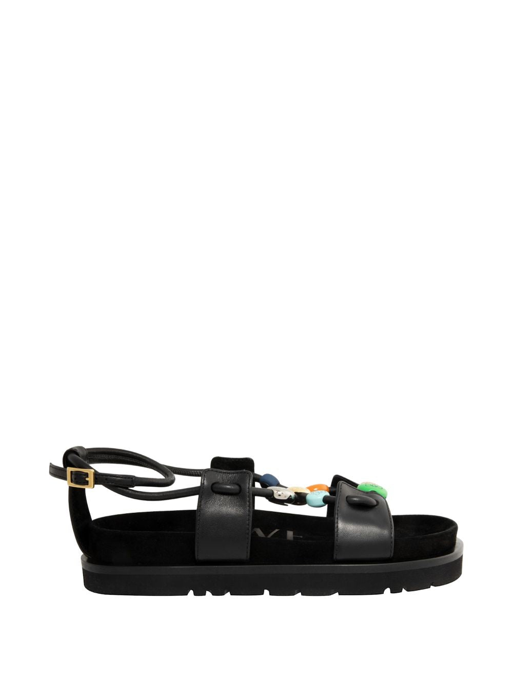 Loewe Paula's Ibiza Women Pebble Fussbett  Leather Sandals LOEWE