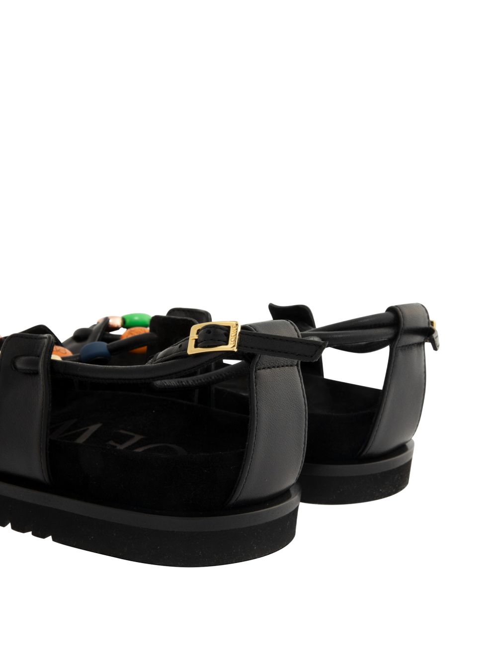 Loewe Paula's Ibiza Women Pebble Fussbett  Leather Sandals LOEWE