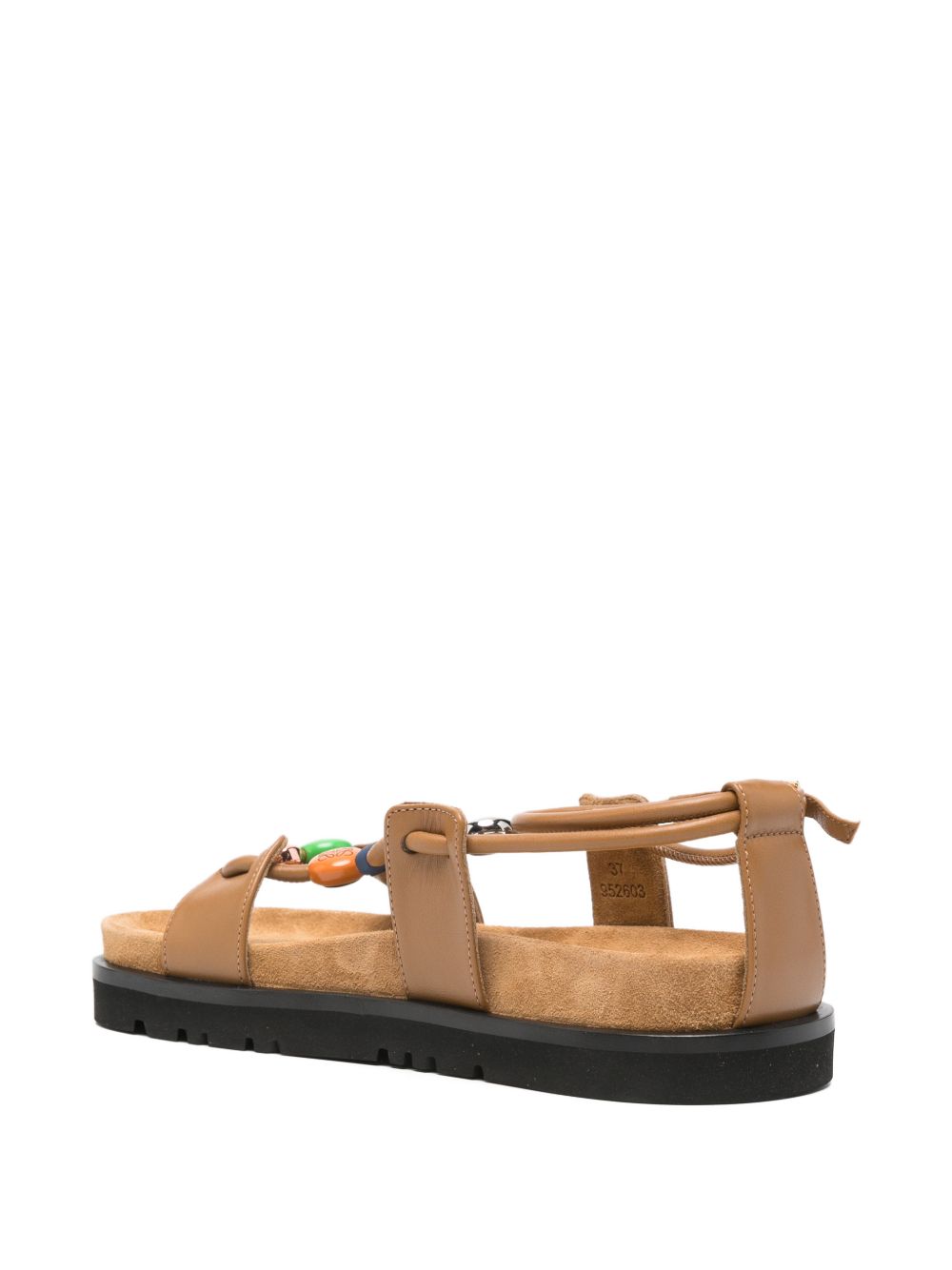 Loewe Women Pebble Fussbett Leather Sandals LOEWE