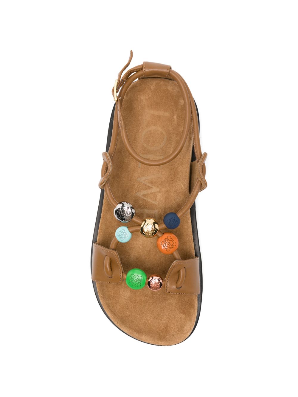 Loewe Women Pebble Fussbett Leather Sandals LOEWE