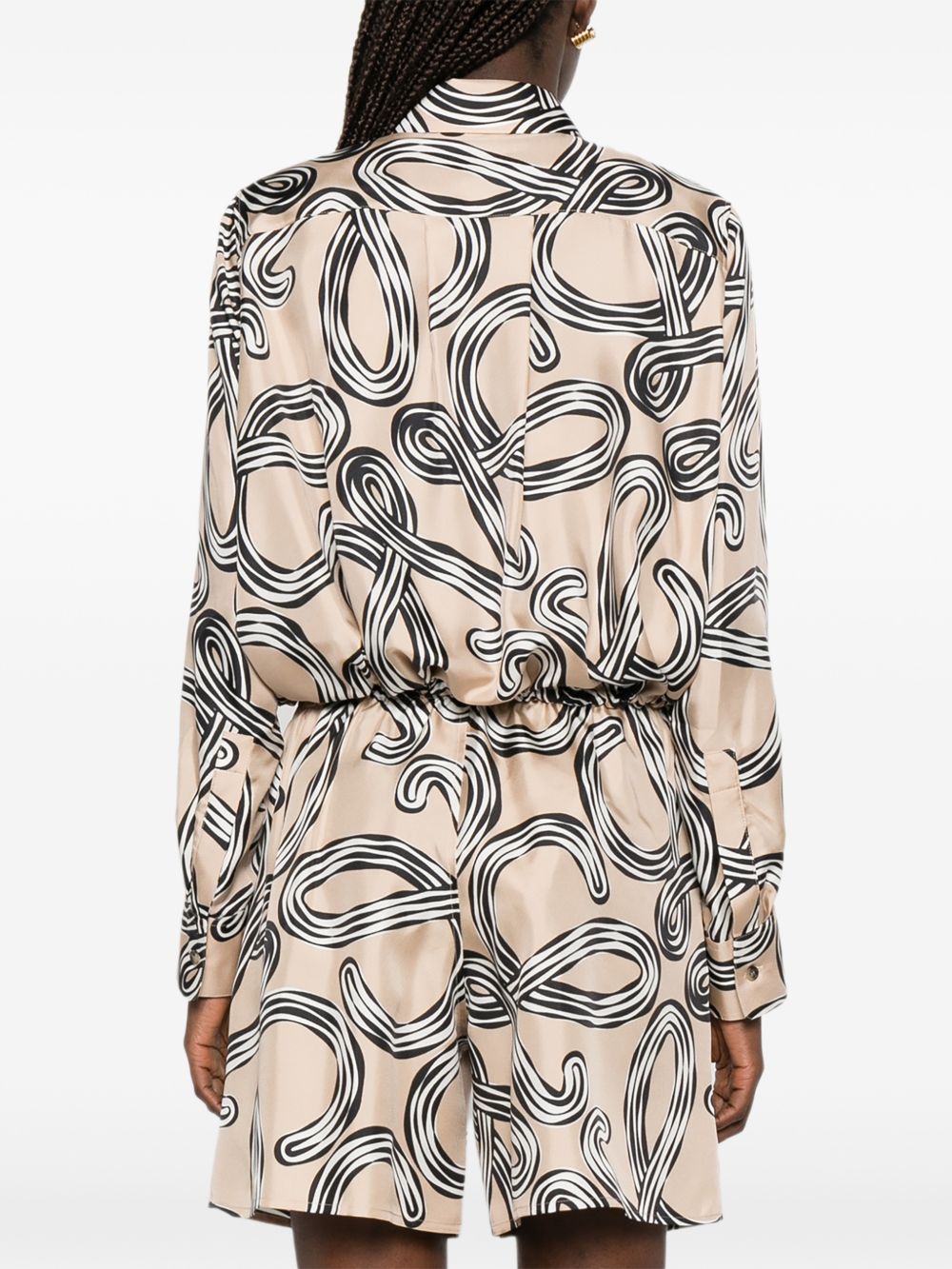 Loewe Paula's Ibiza Women Printed Silk Shirt LOEWE