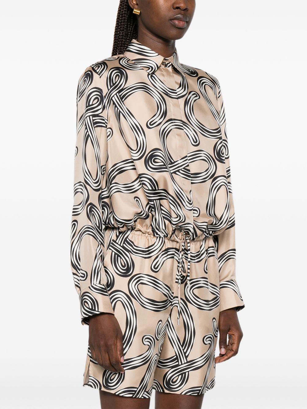 Loewe Paula's Ibiza Women Printed Silk Shirt LOEWE